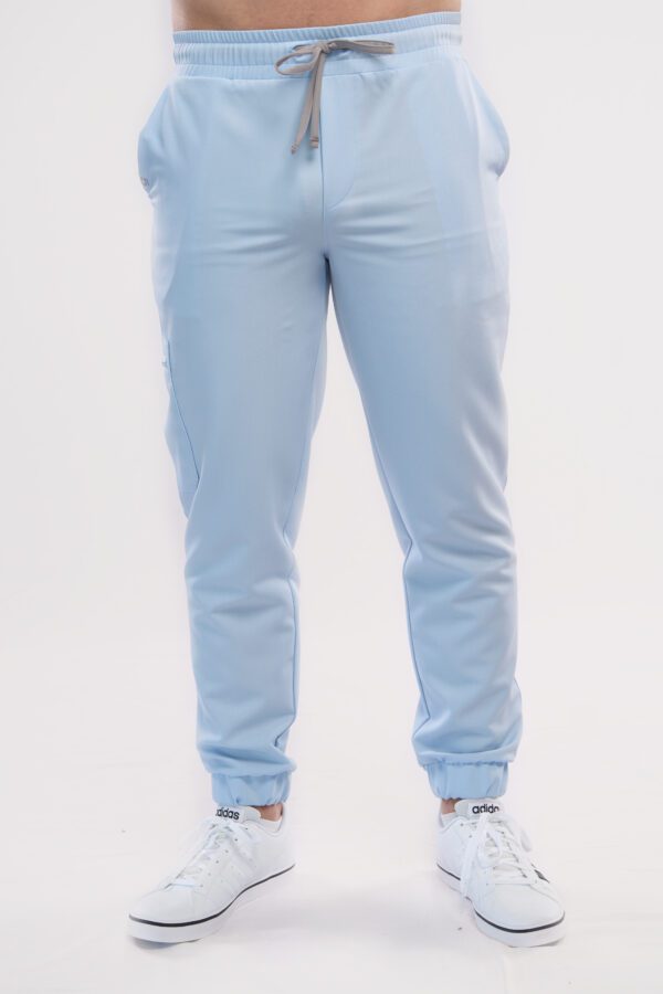 light blue medical trousers men's joggers