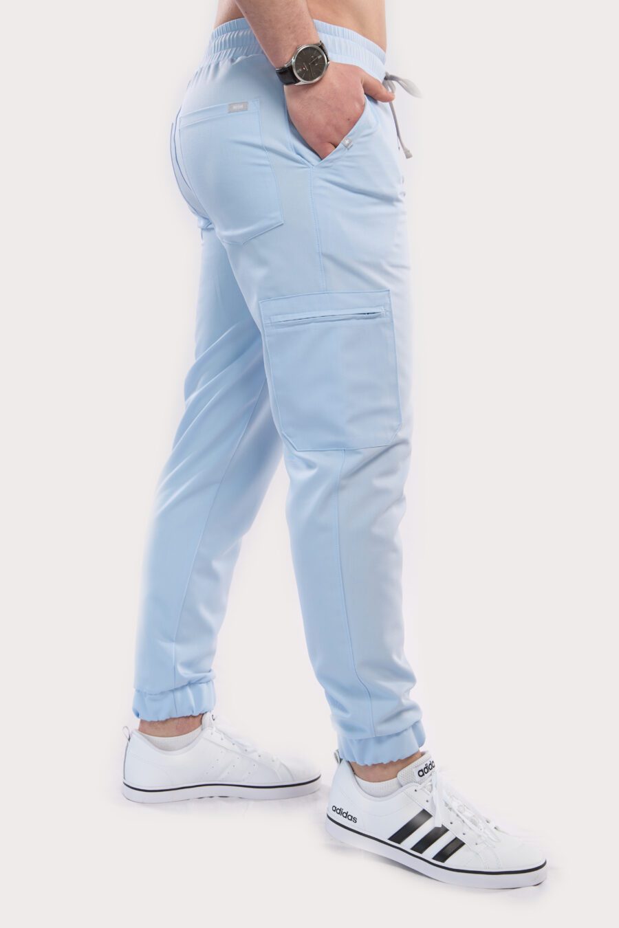 Men's medical joggers in light blue (BABY BLUE)