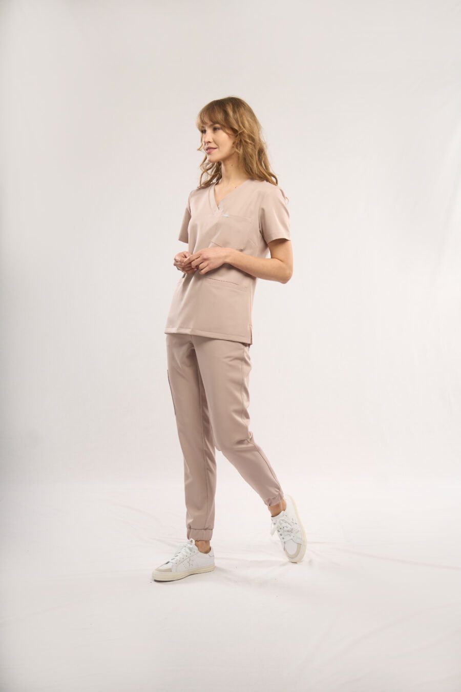 Ladies' beige medical joggers (SAND BEIGE)