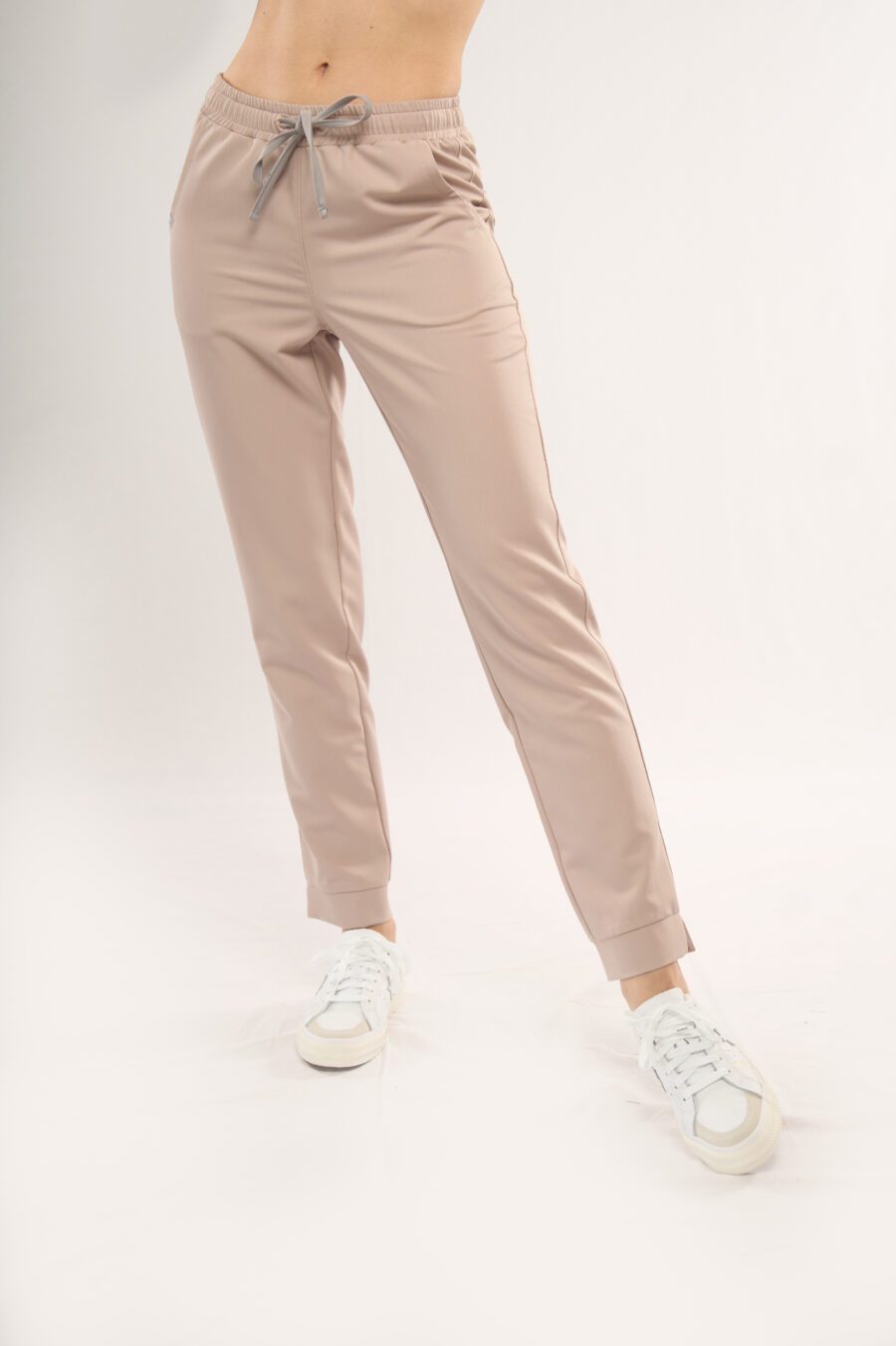 SLIM FIT spodnie medyczne damskie (SAND BEIGE)