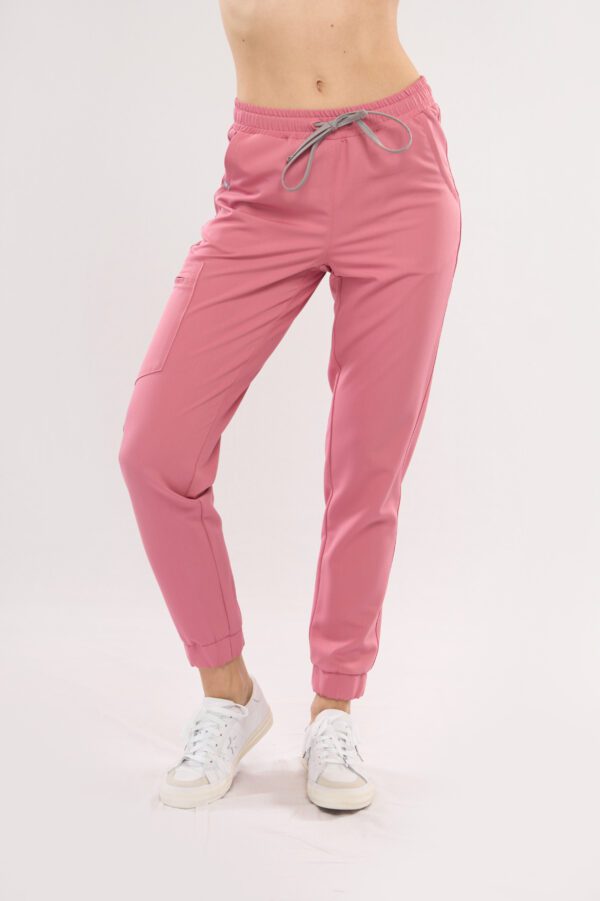 women's medical joggers pink