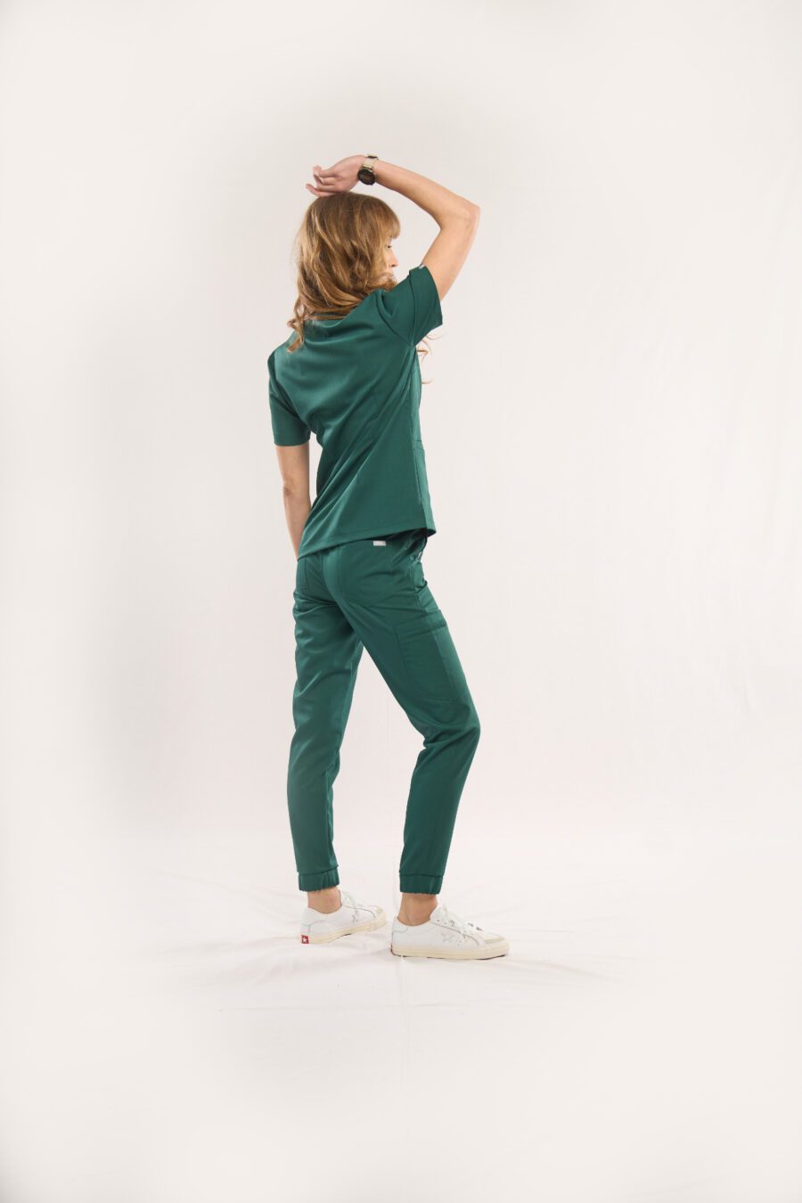 dark green ladies' medical joggers