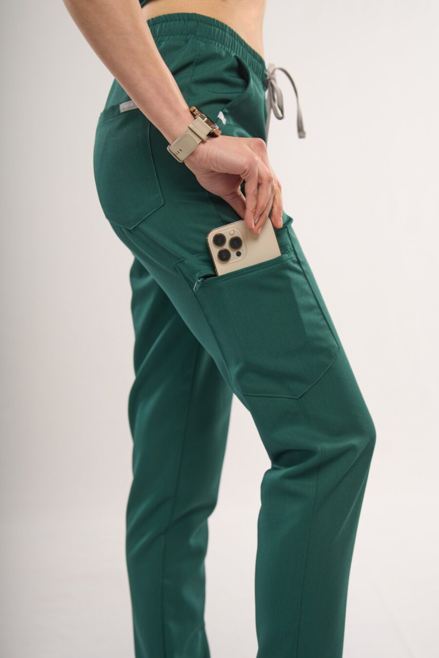 Medical joggers for women in Dark Green