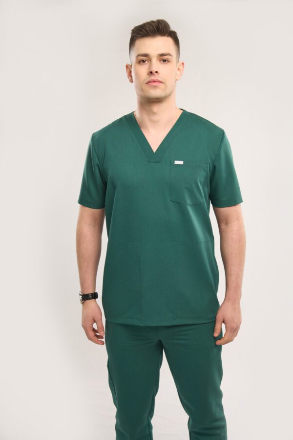 Men's dark green ICON medical sweatshirt - front