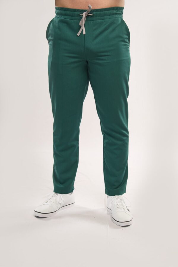 Medical trousers slim fit for men in dark green (DARK GREEN)