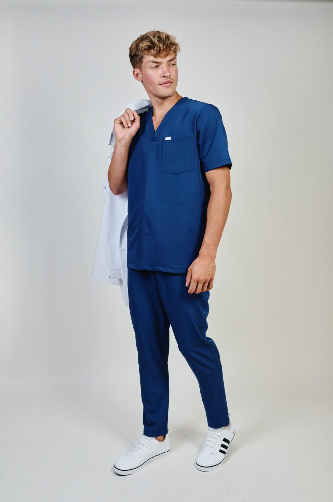 men's medical trousers slim fit front