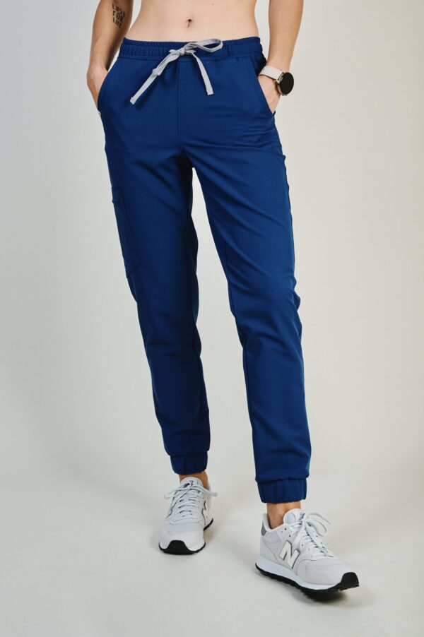 dark royal blue - women's front medical joggers